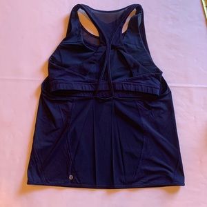 Navy Blue Strappy Lululemon Athletica Support Tank Top S